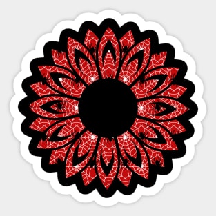 Spider Web Flower Sticker